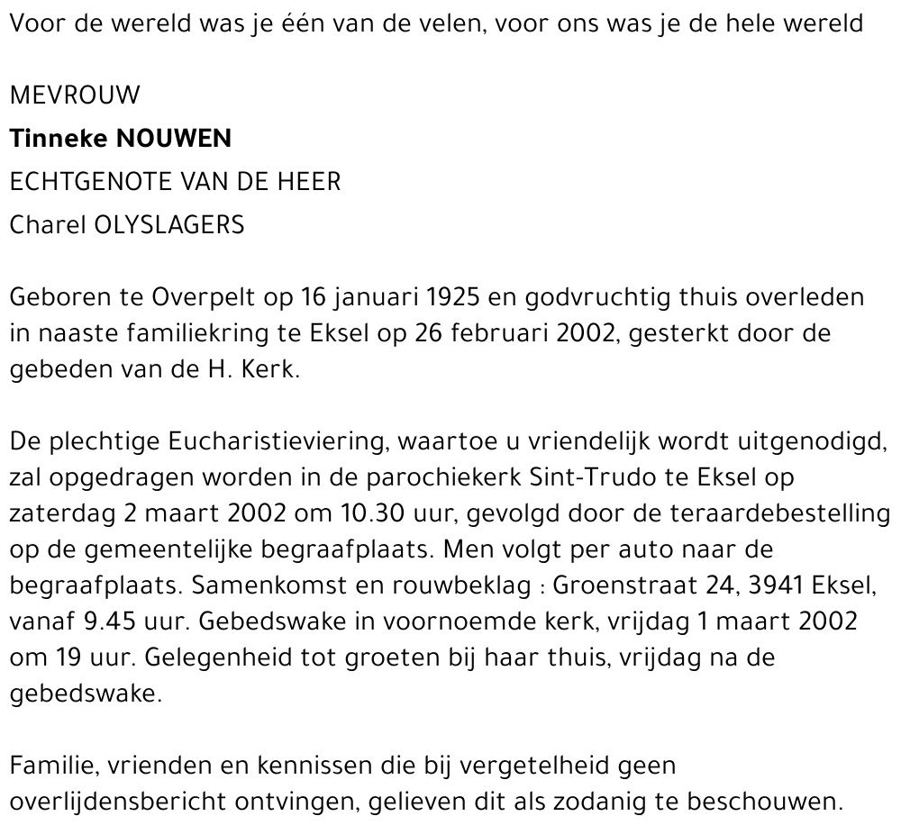 Tinneke Nouwen