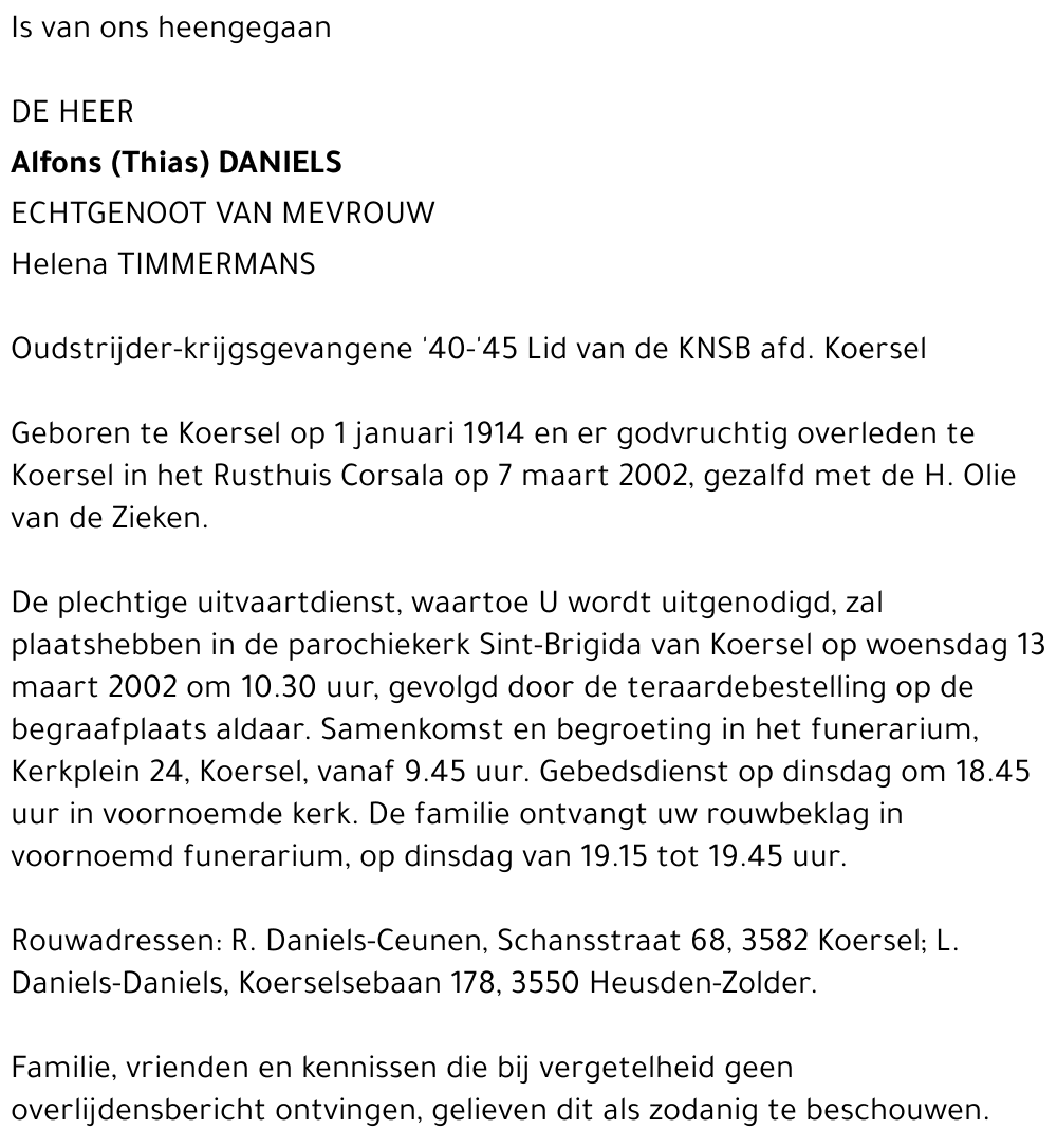 Alfons (Thias) Daniels