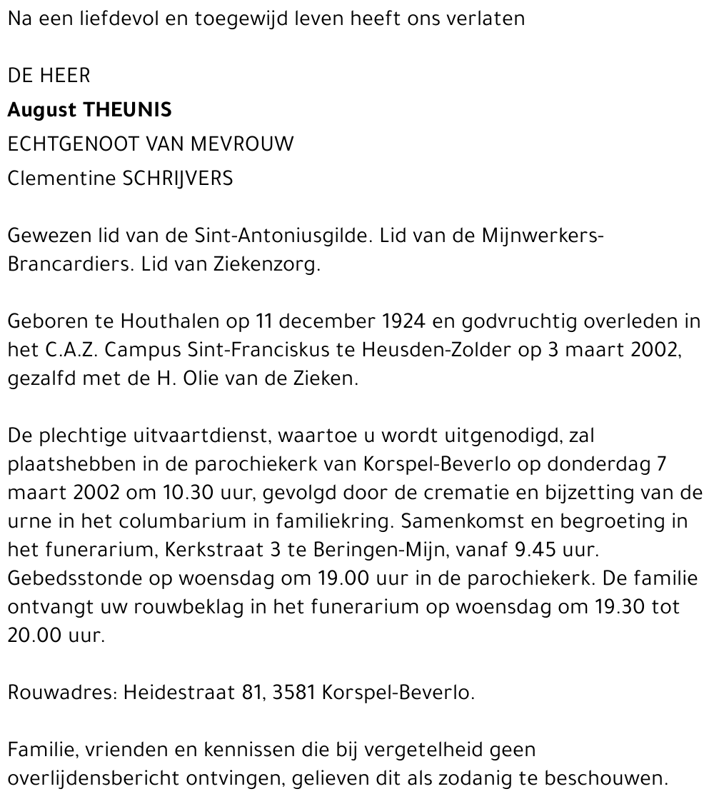 August Theunis