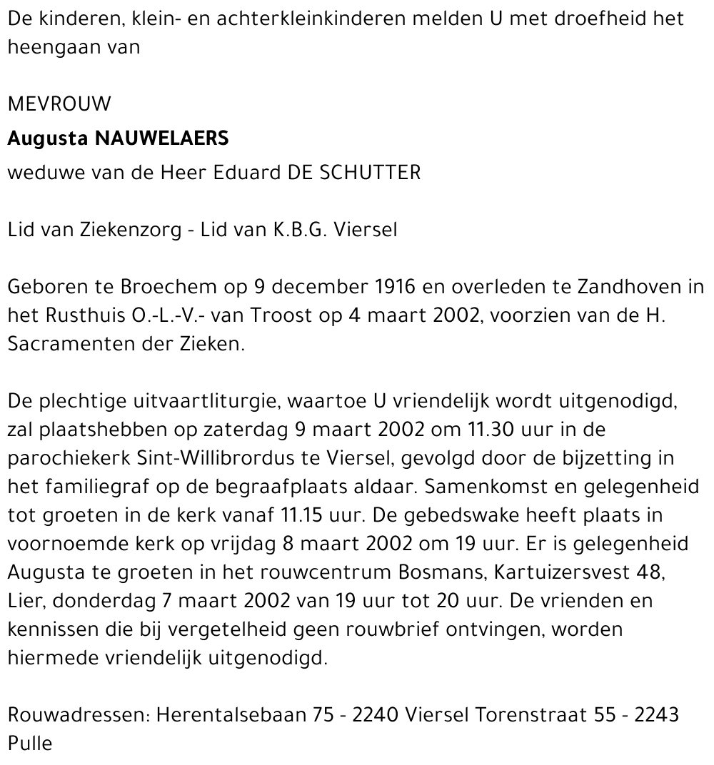 AUGUSTA NAUWELAERS