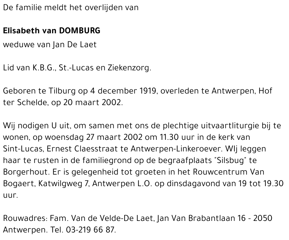 Elisabeth Van Domburg