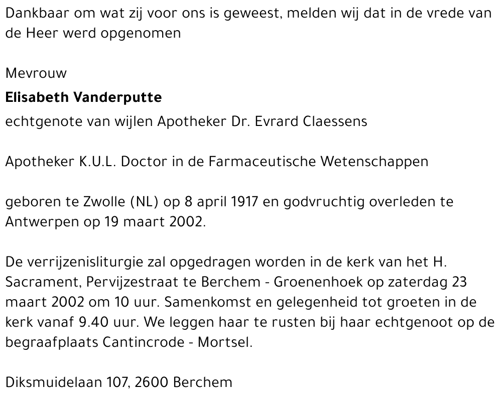 Elisabeth Vanderputte