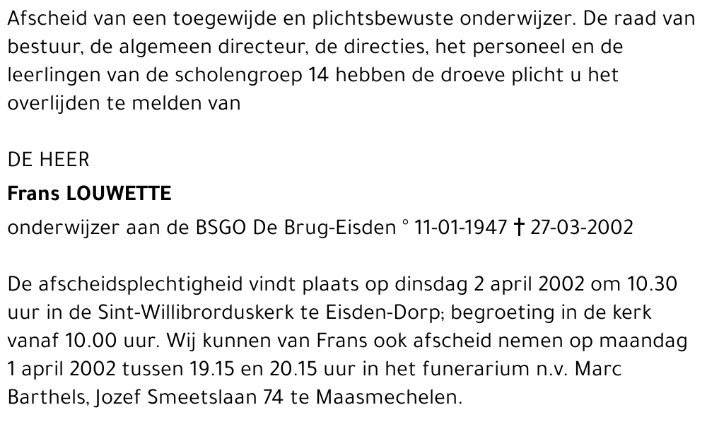 Frans Louwette