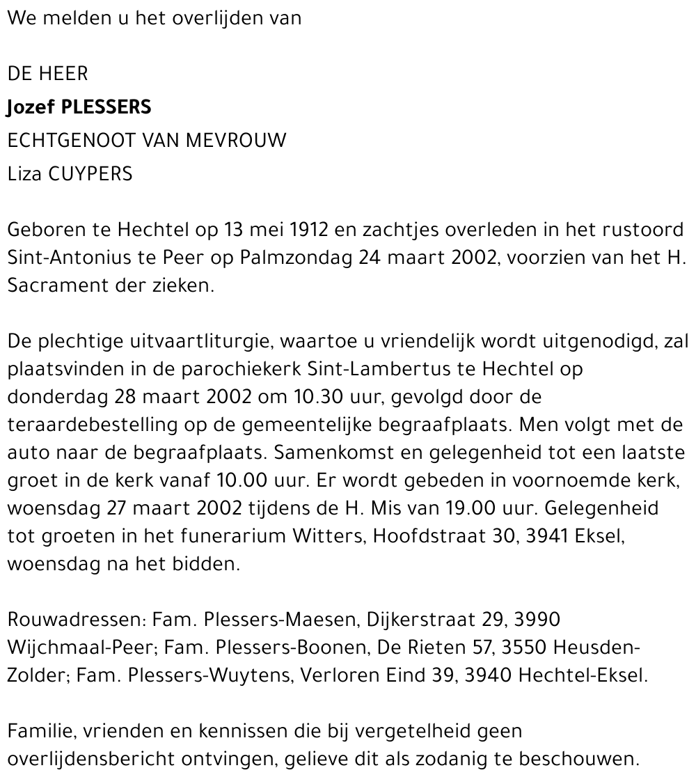 Jozef Plessers