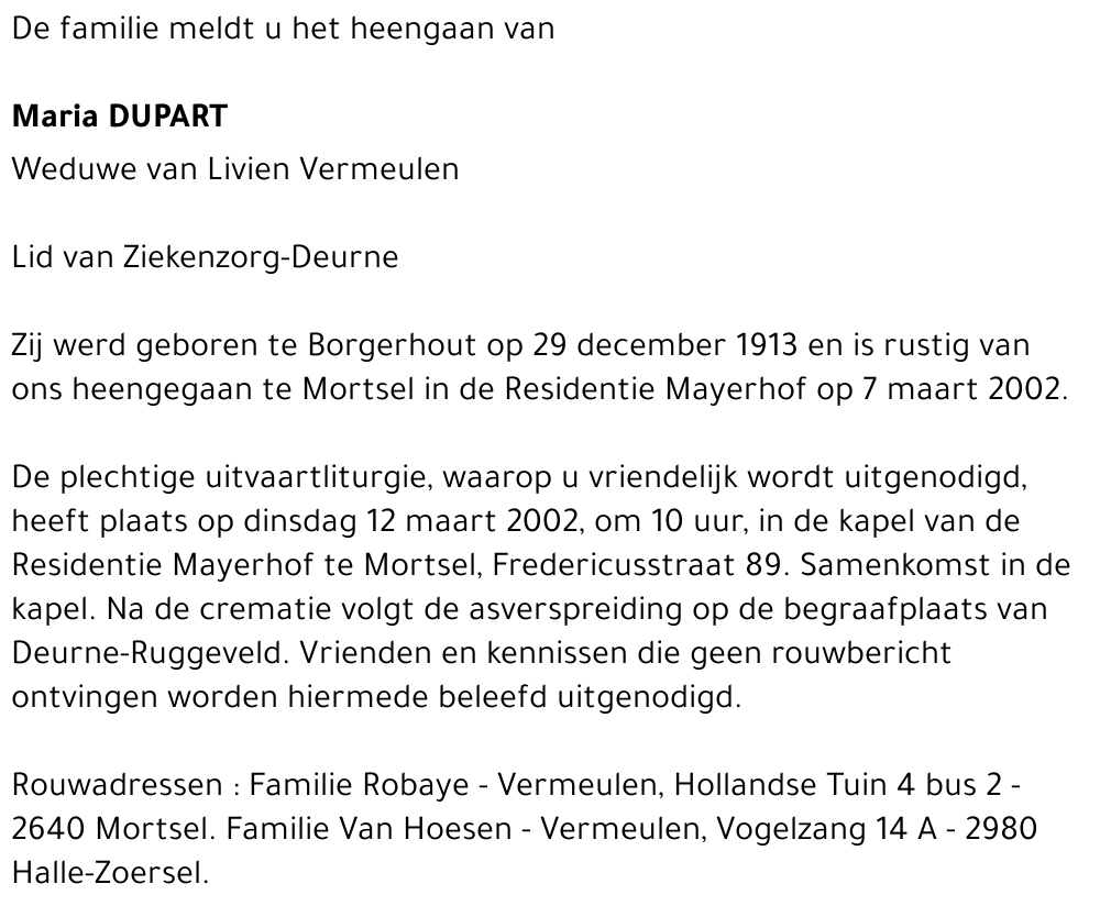 maria dupart
