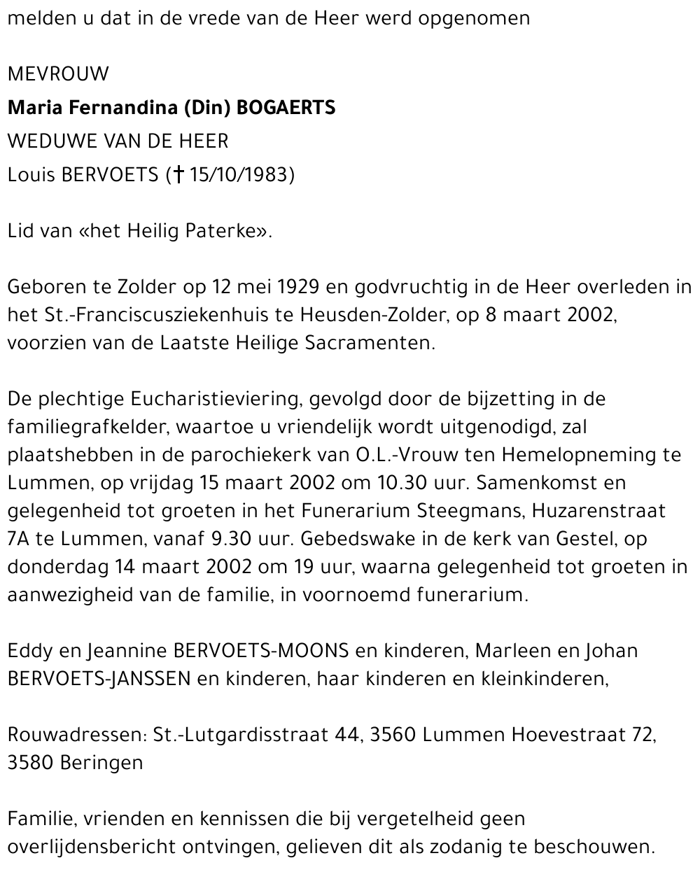 Maria Fernandina Bogaerts