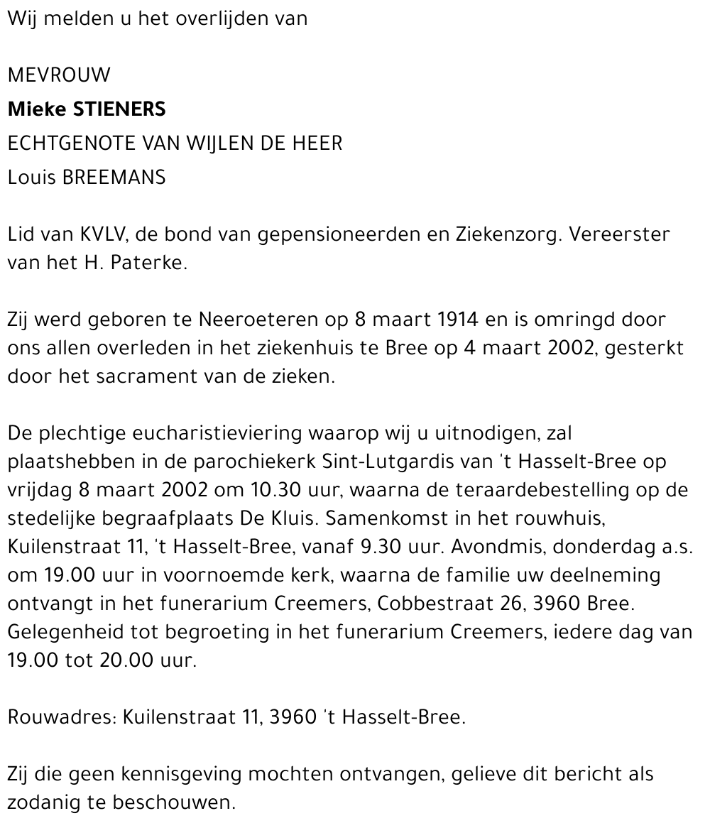 Mieke Stieners