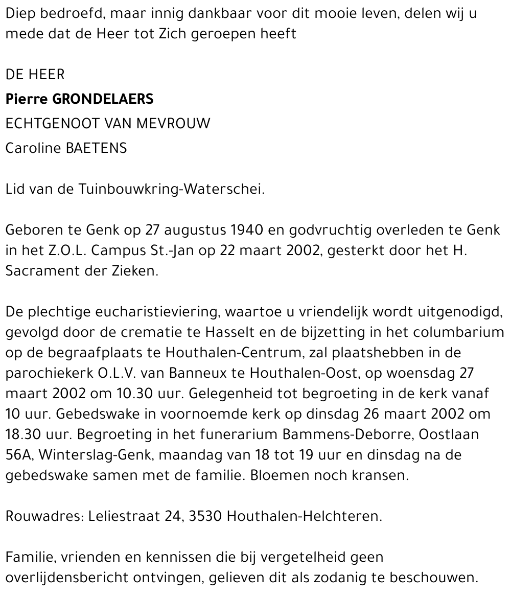 Pierre Grondelaers