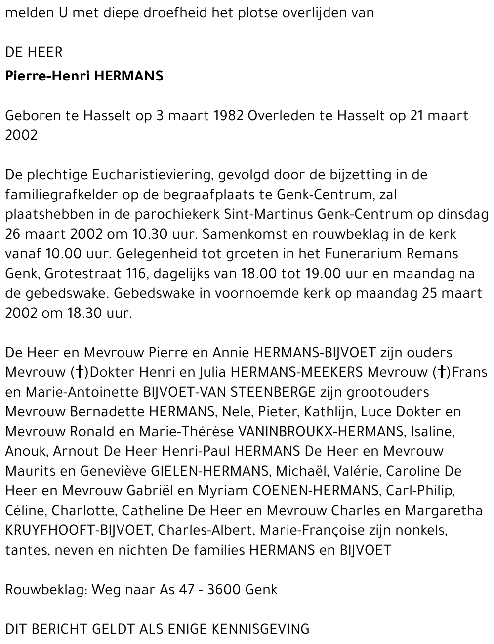 Pierre-Henri HERMANS