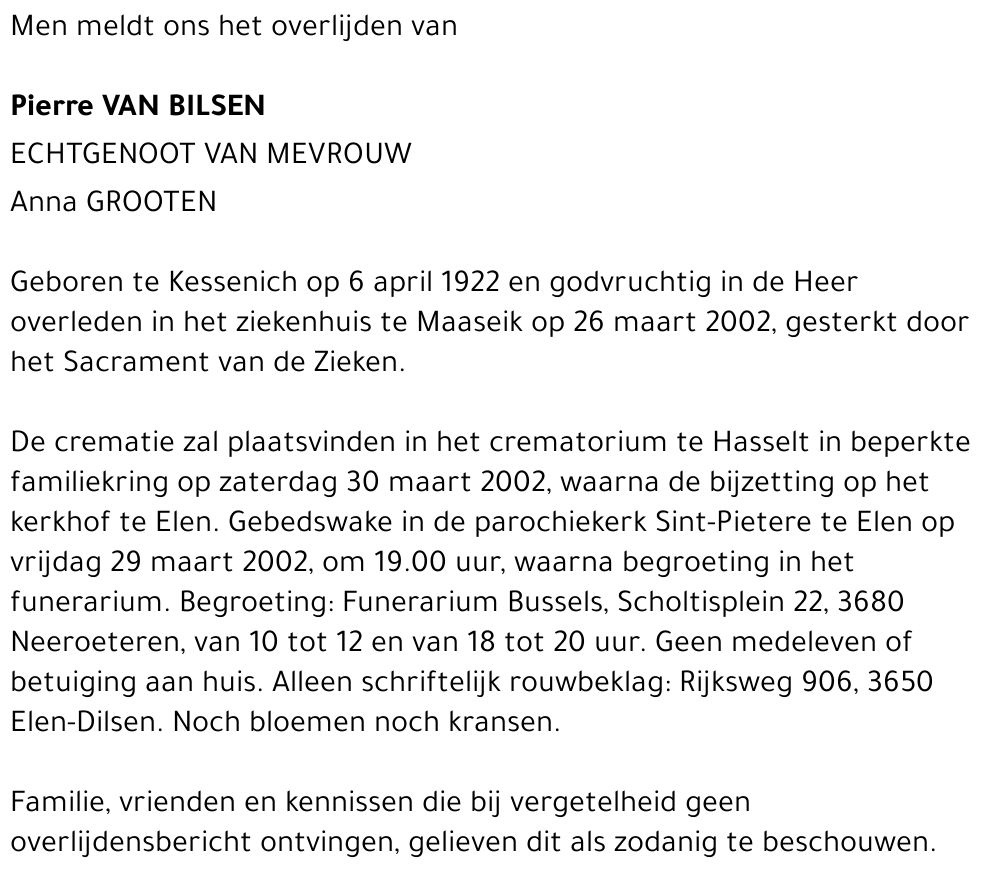 Pierre Van Bilsen