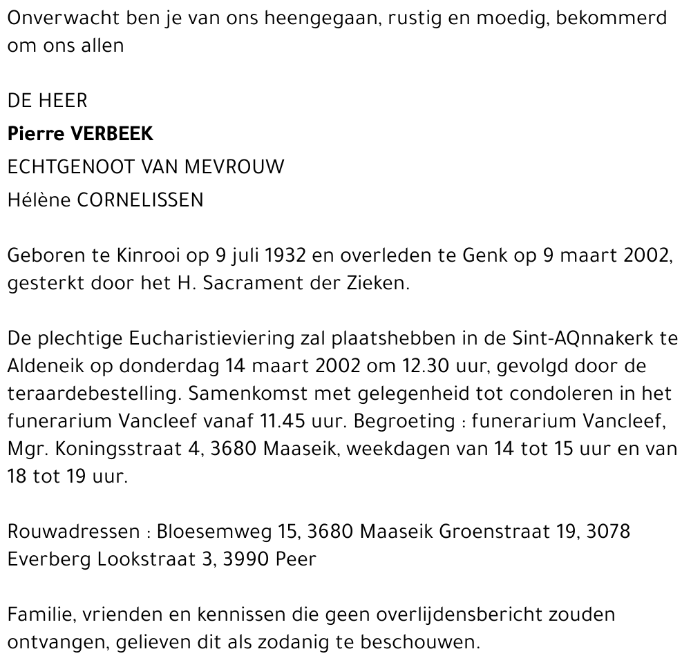 Pierre Verbeek