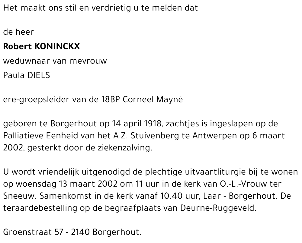 Robert KONINCKX