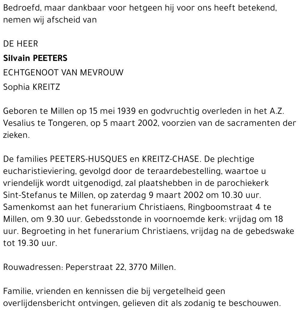 Sylvain Peeters