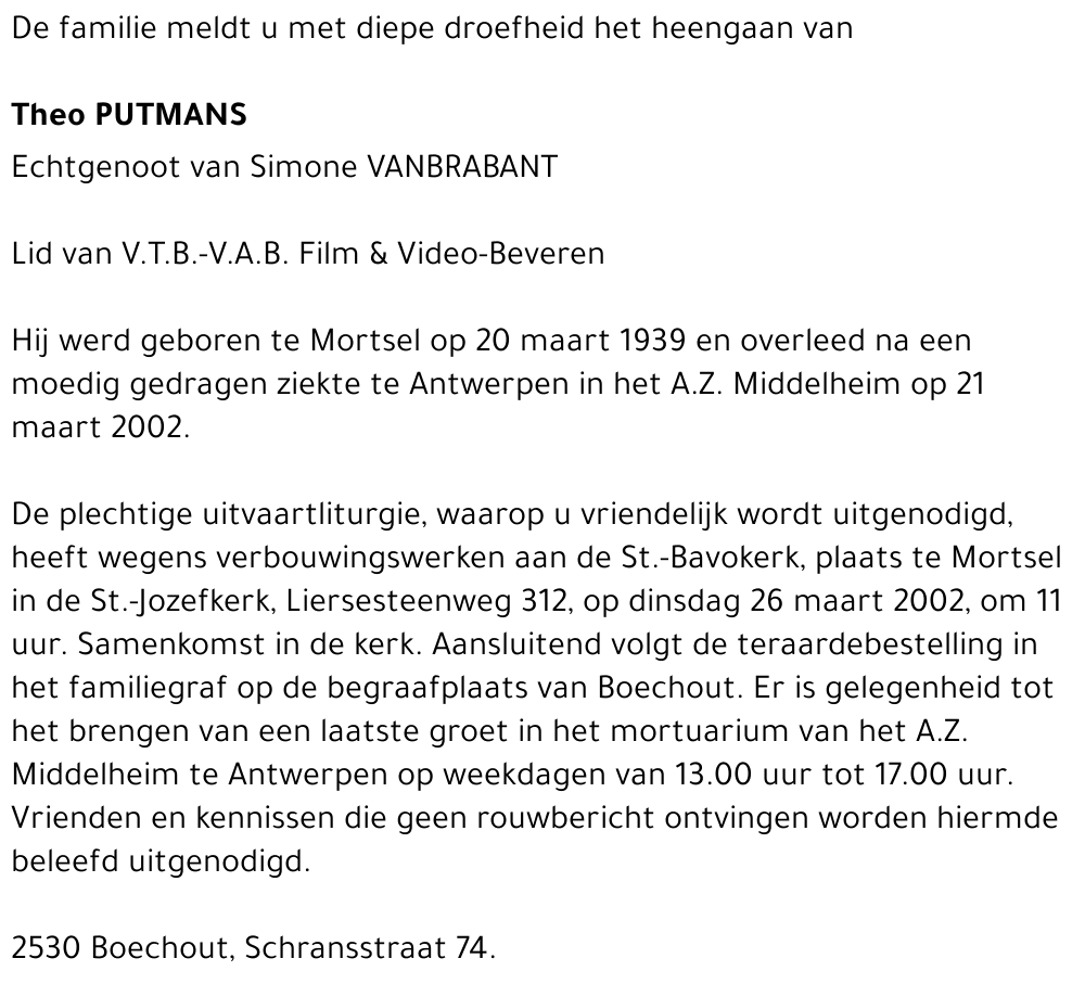 theo putmans