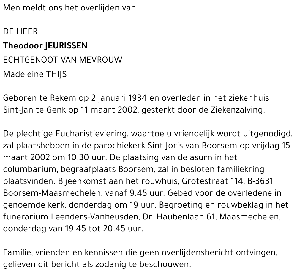 Theodoor Jeurissen
