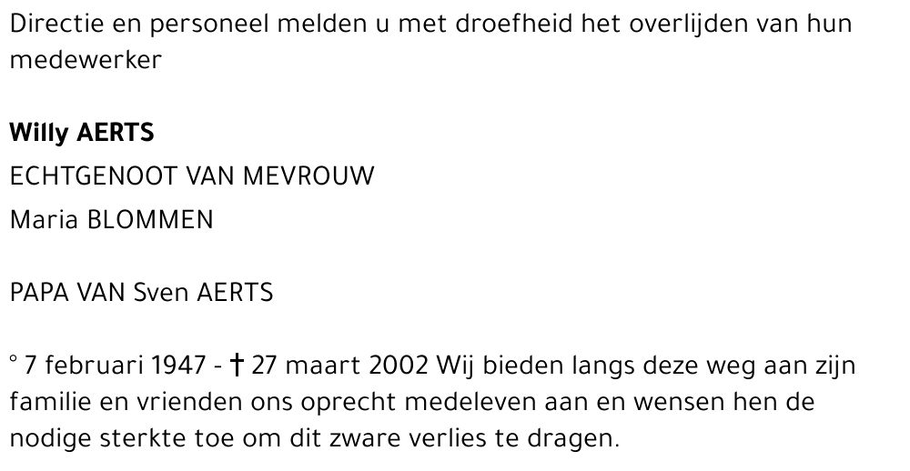 Willy Aerts