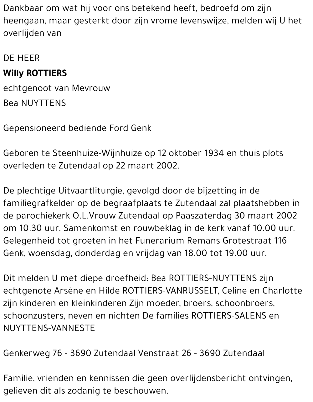 Willy ROTTIERS