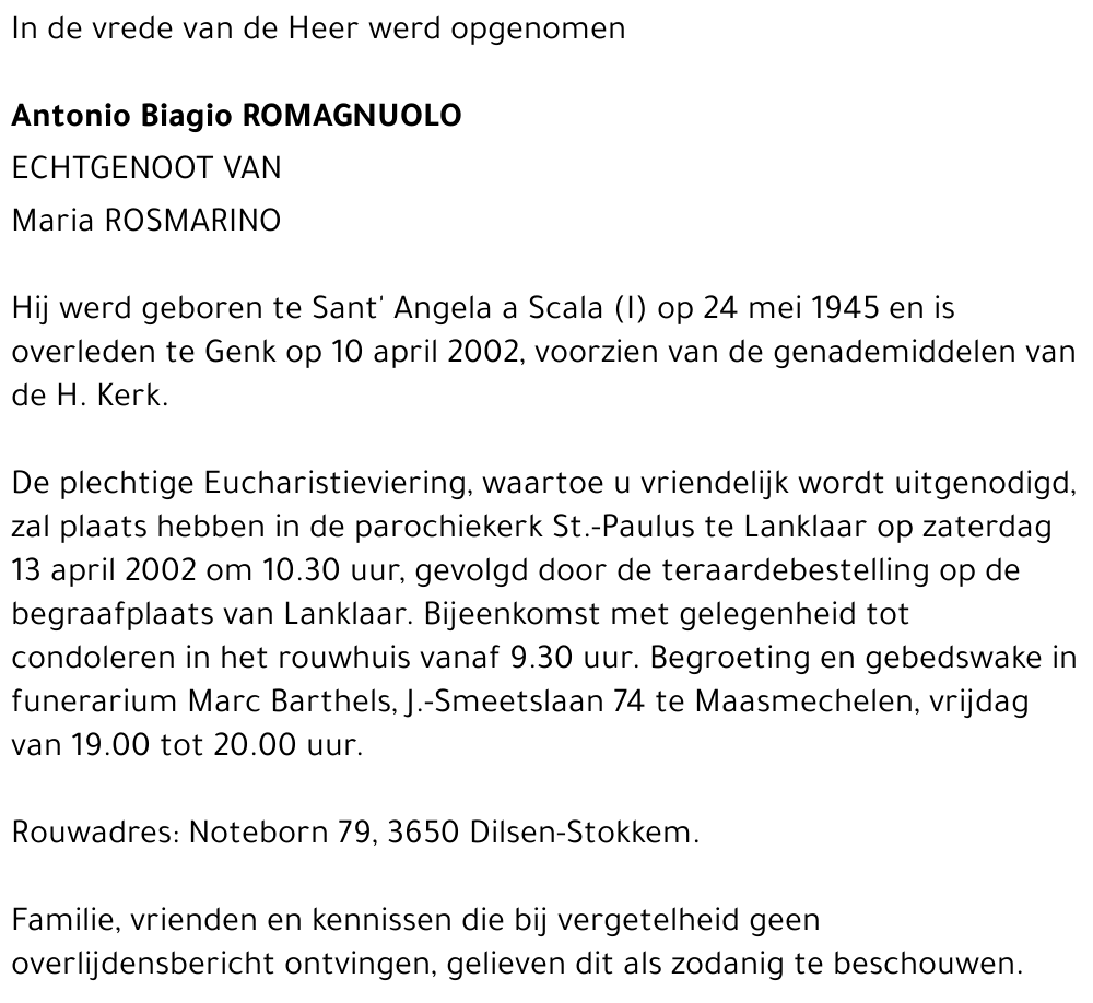 Antonio Biagio Romagnuolo