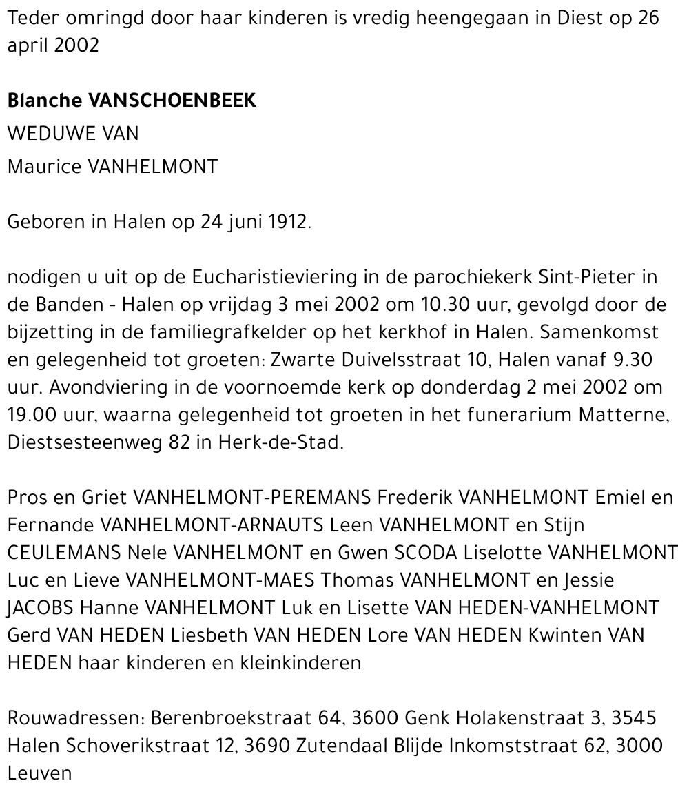 Blanche Vanschoenbeek