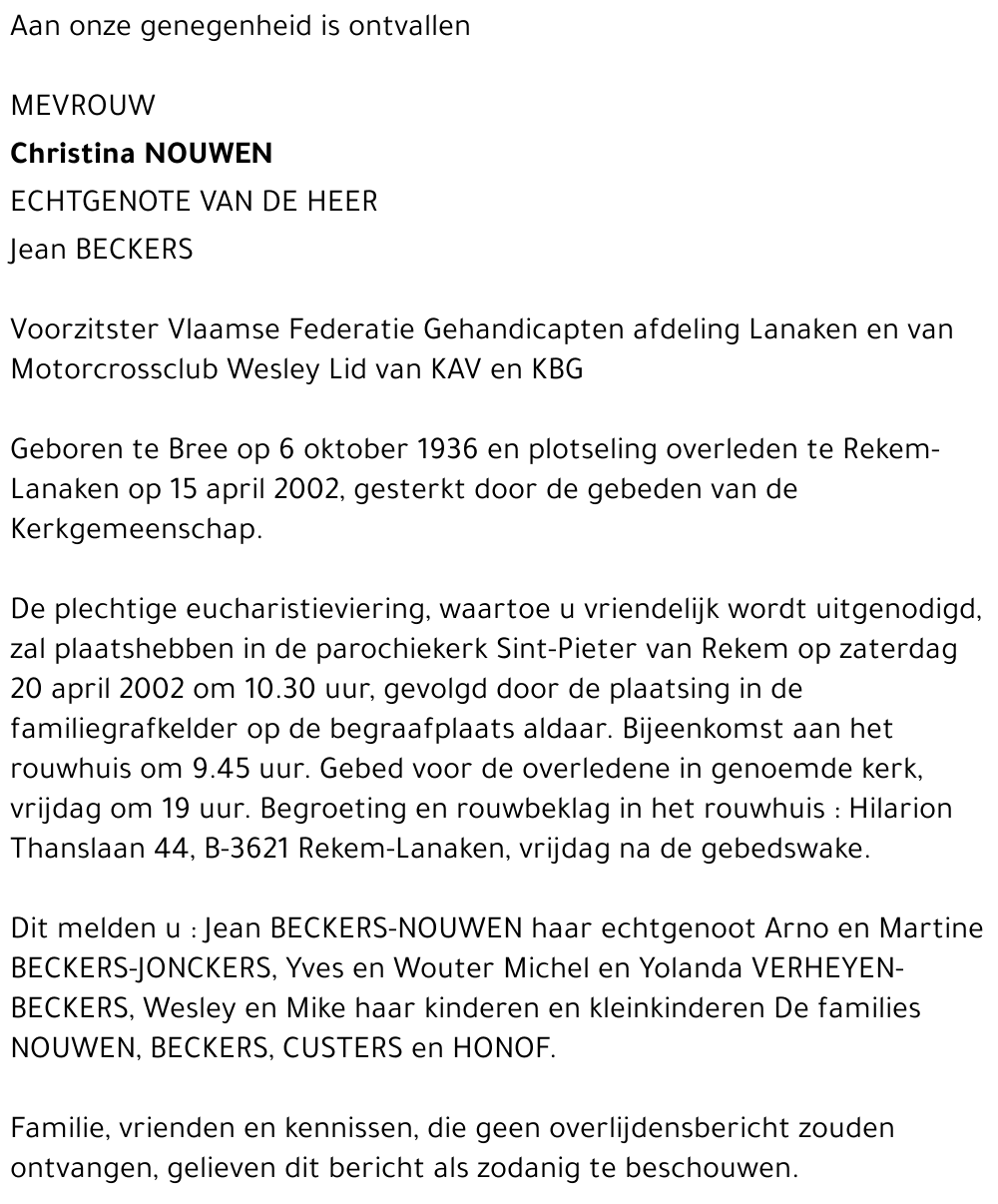 Christina Nouwen