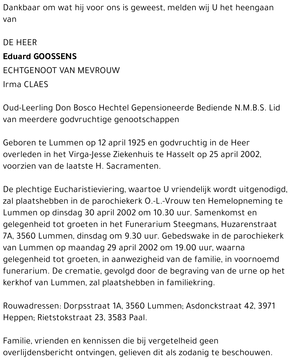Eduard Goossens