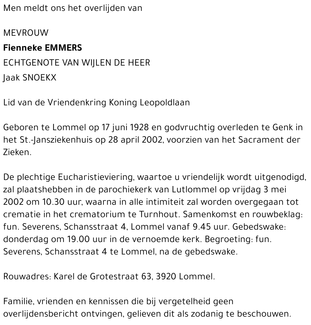 Fienneke Emmers