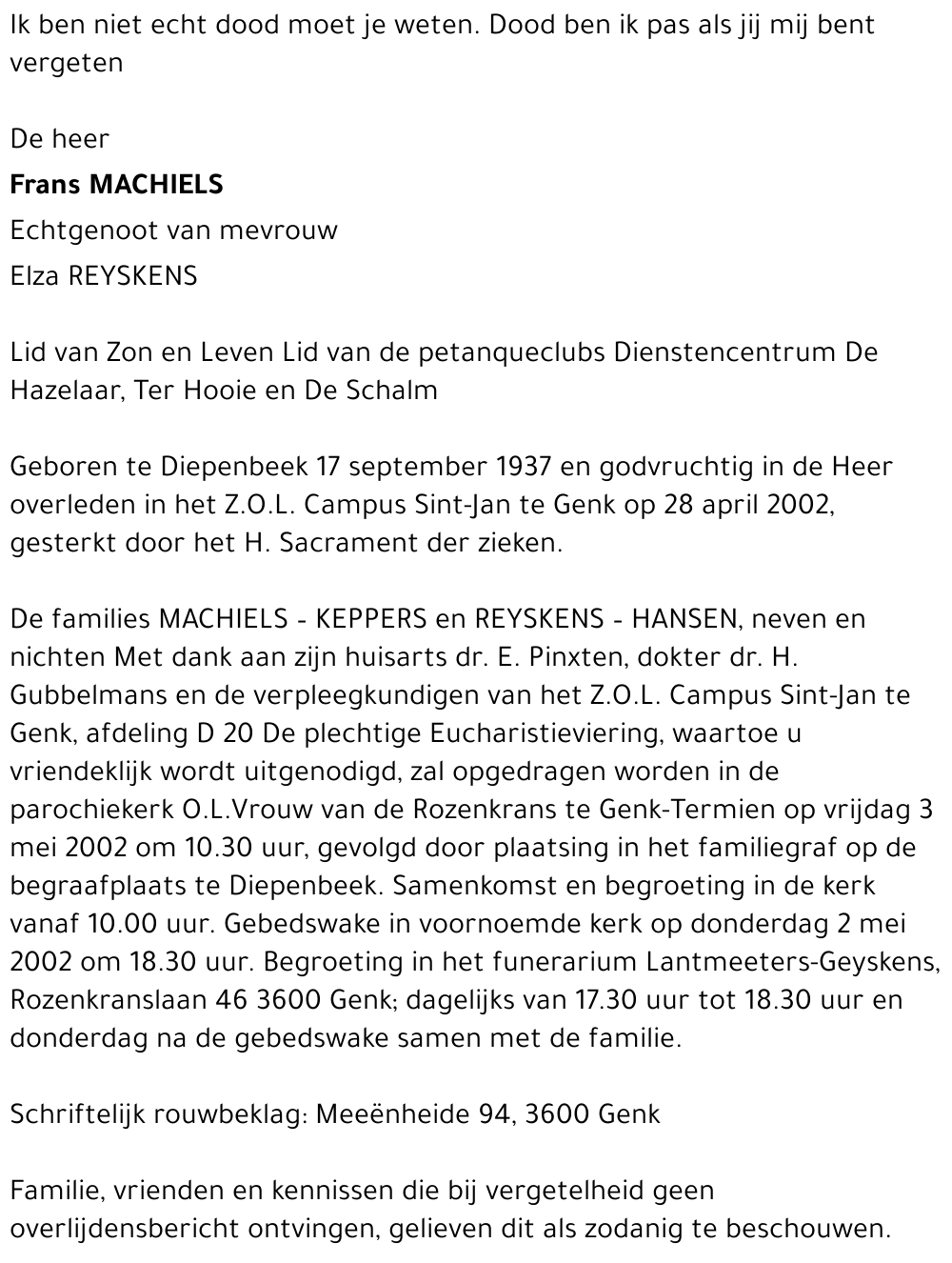 Frans Machiels