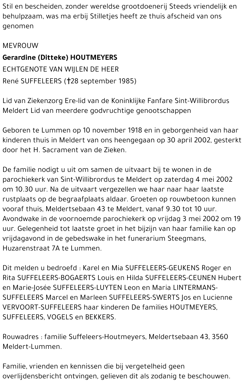 Gerardine Houtmeyers