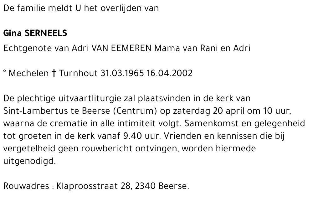 Gina Serneels