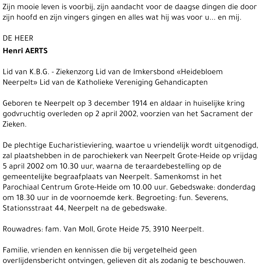 Henri Aerts