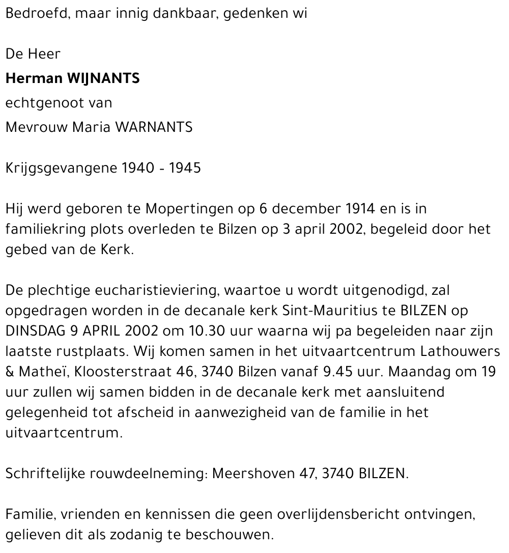 Herman WIJNANTS