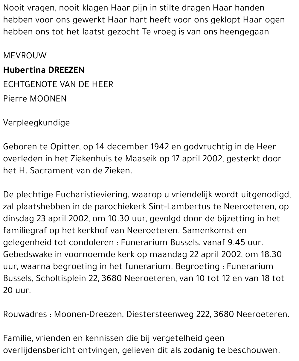 Hubertina Dreezen