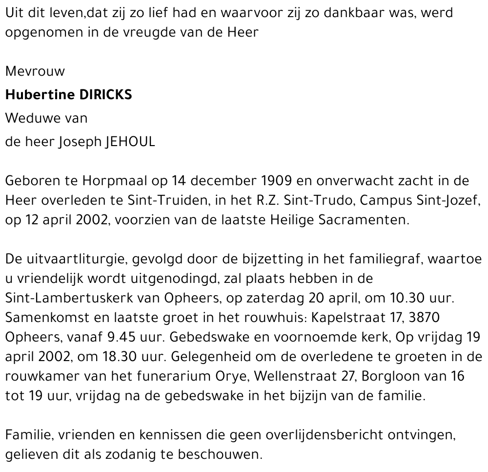 Hubertine Diricks