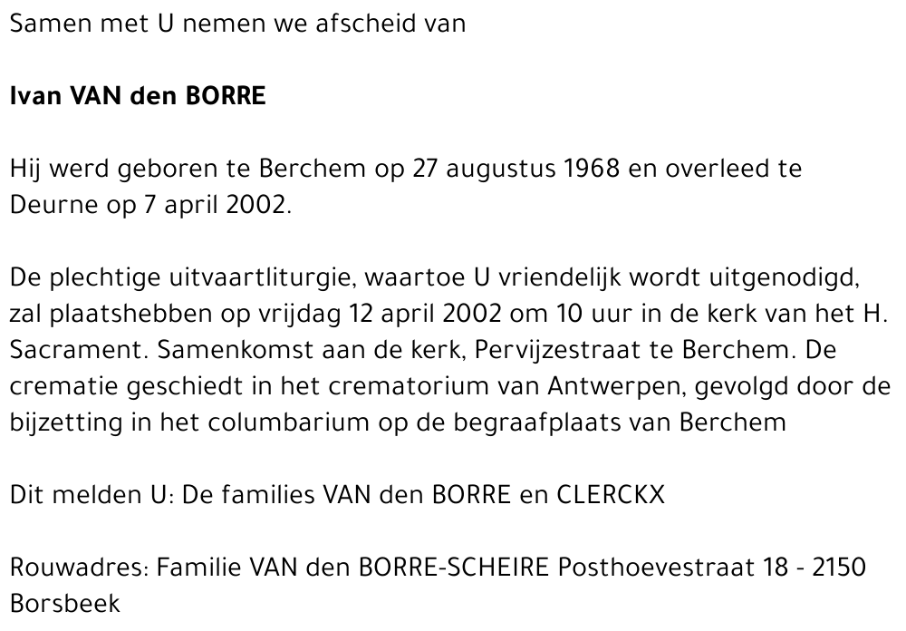 Ivan Van den Borre