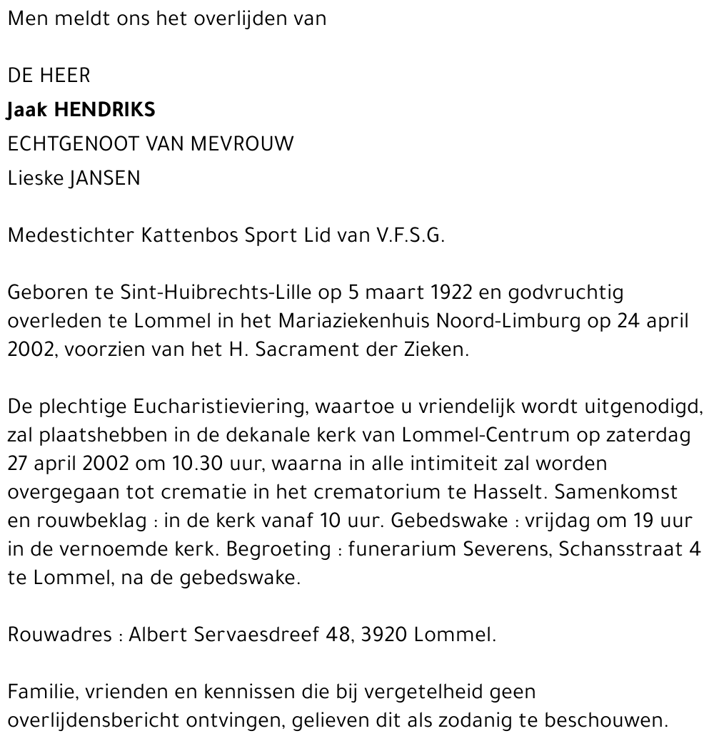 Jaak Hendriks