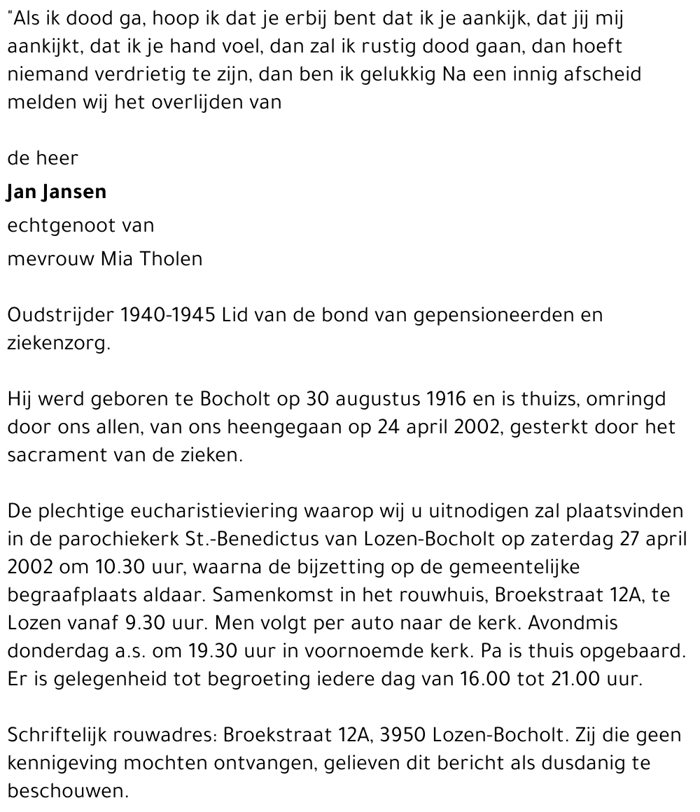 Jan Jansen