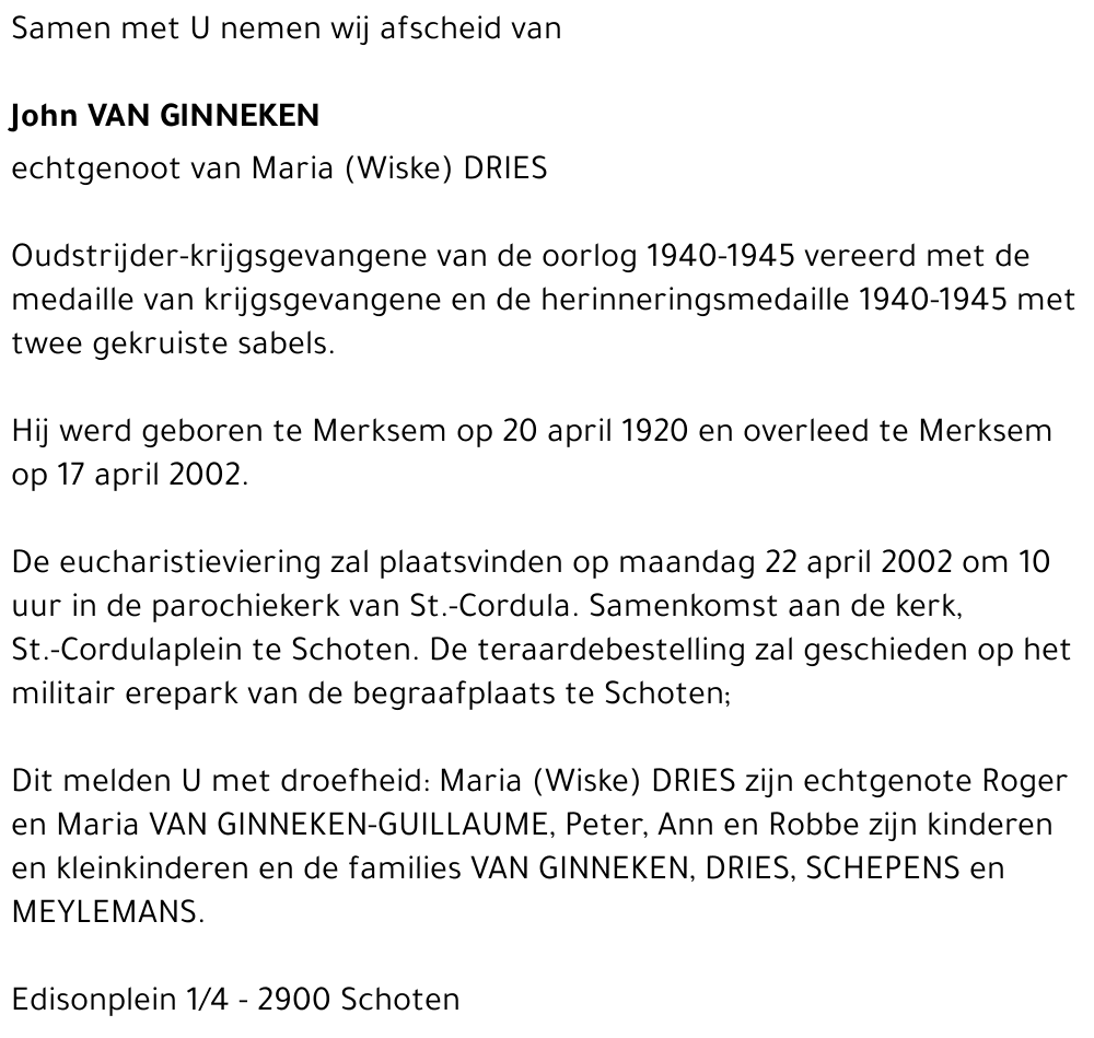 JOANNES VAN GINNEKEN