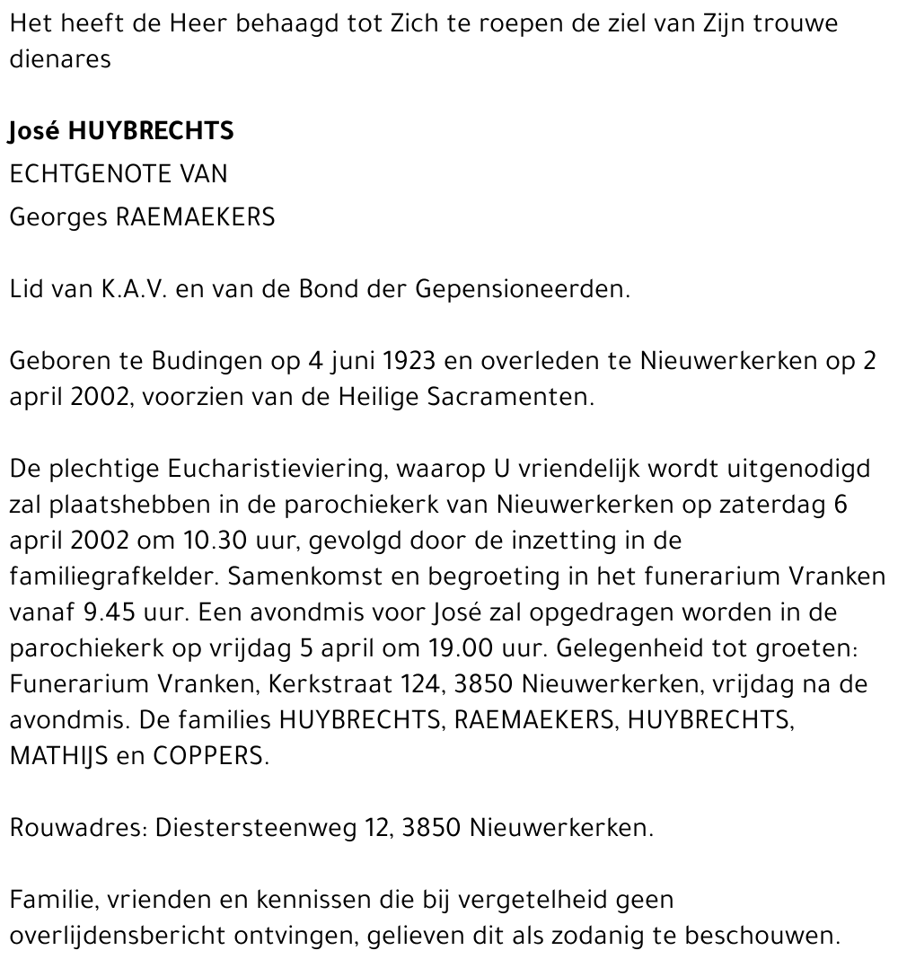 José Huybrechts