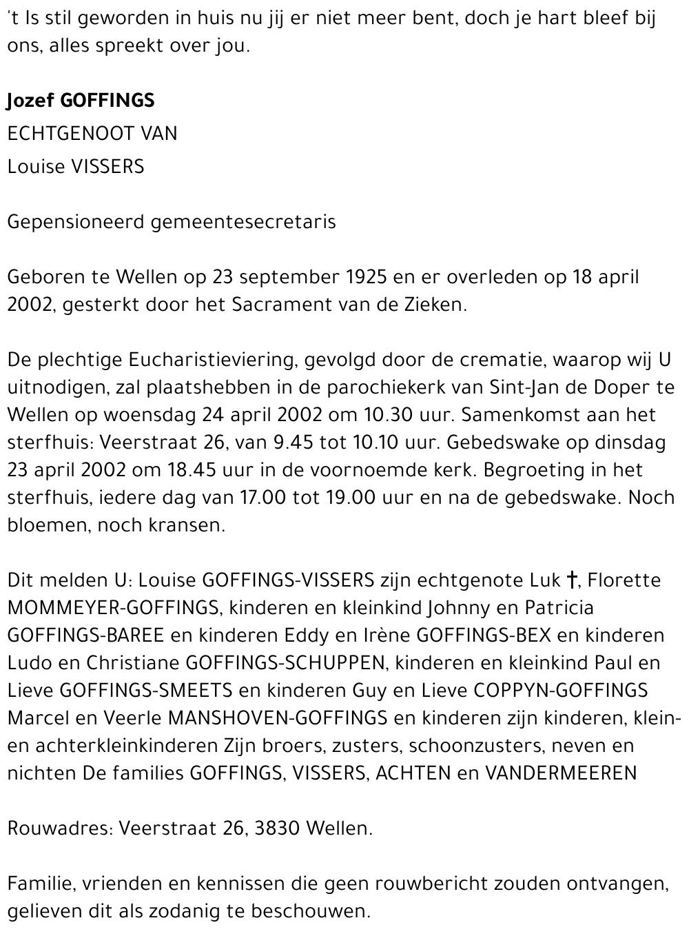 Jozef Goffings