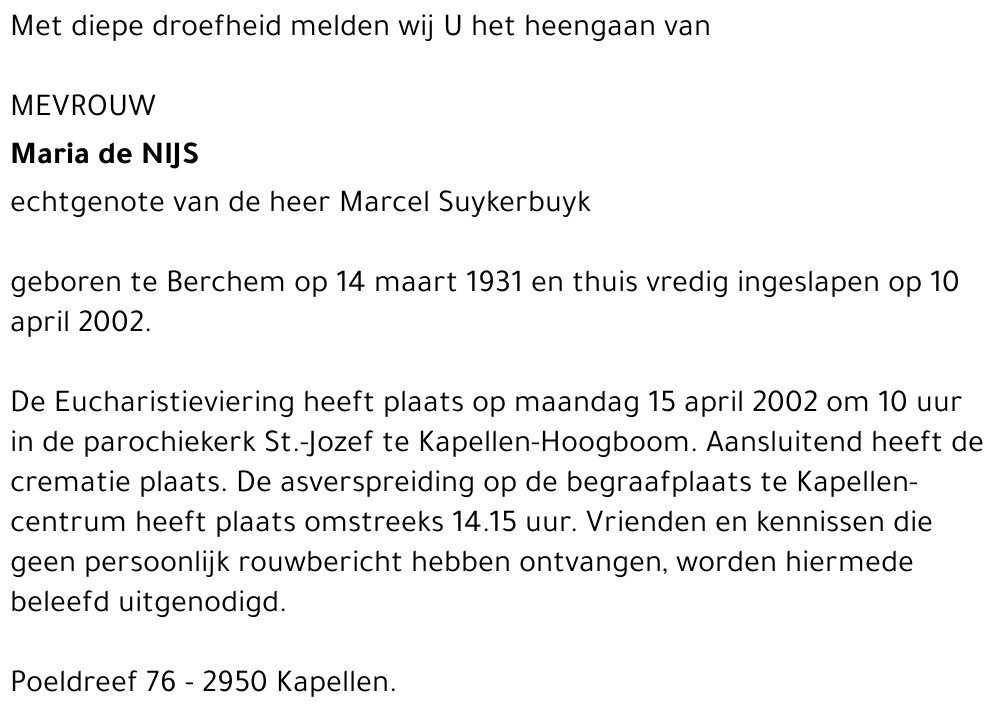 LARIA DE NIJS