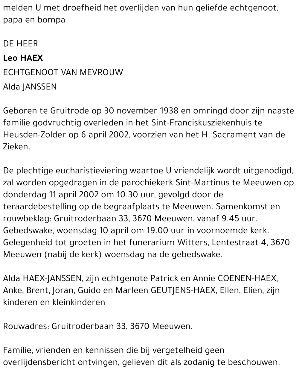 Leo Haex