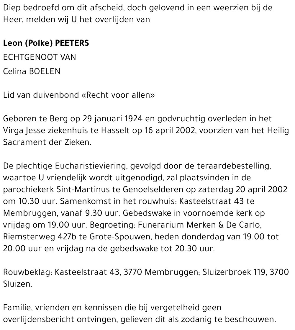 Leon (Polke) Peeters