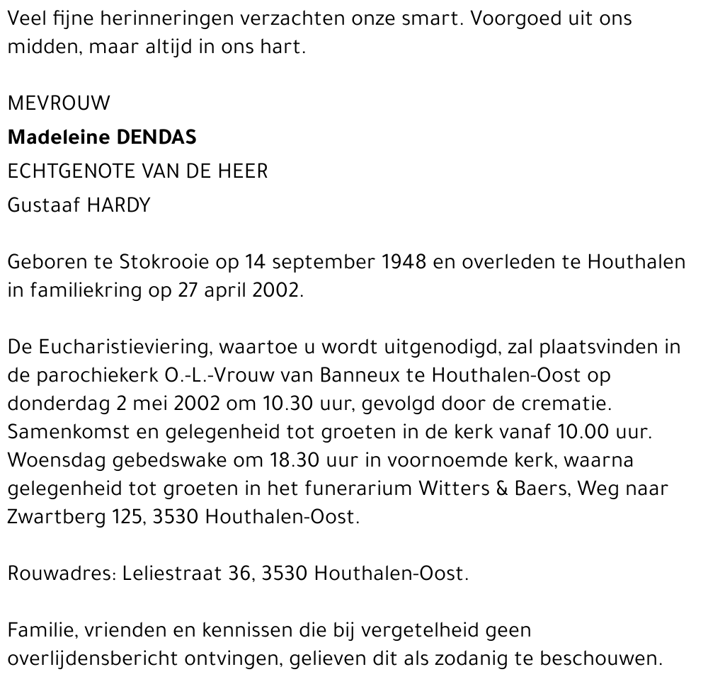 Madeleine Dendas