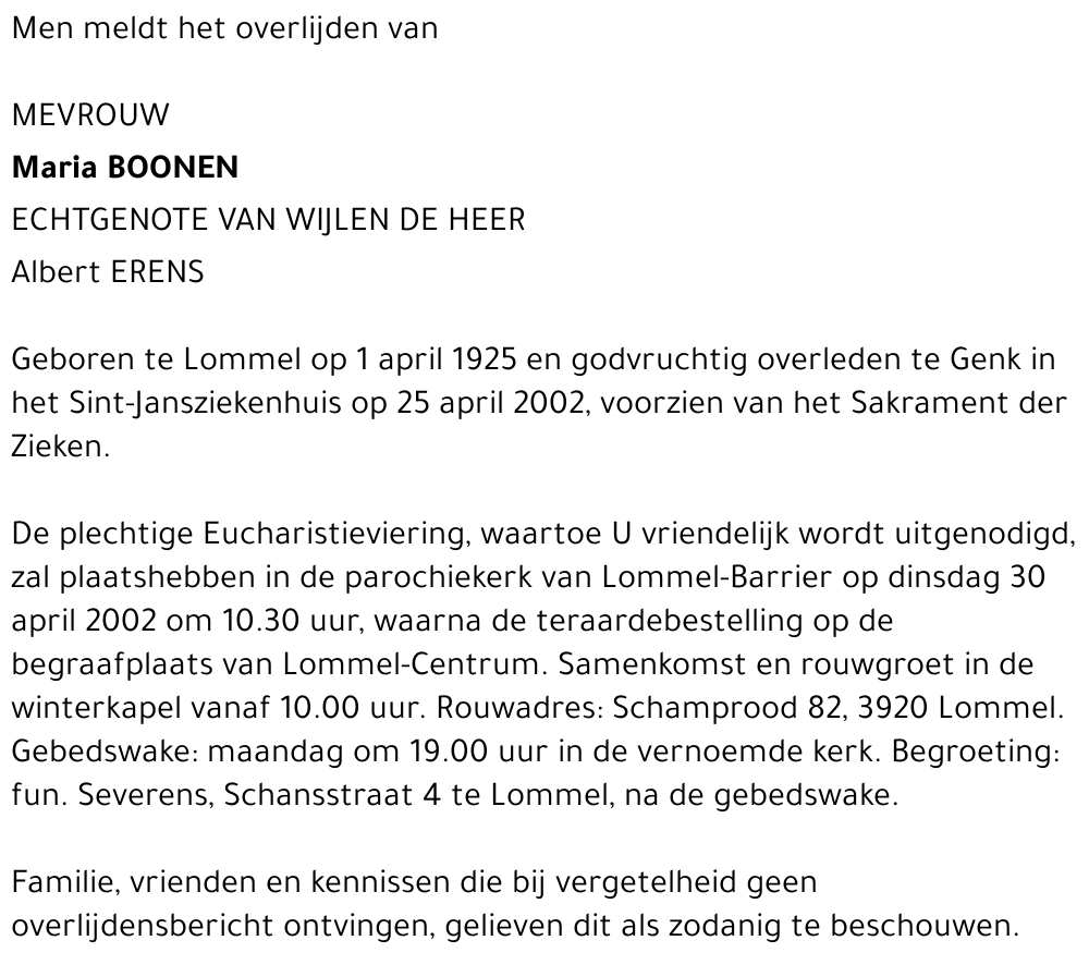 Maria Boonen