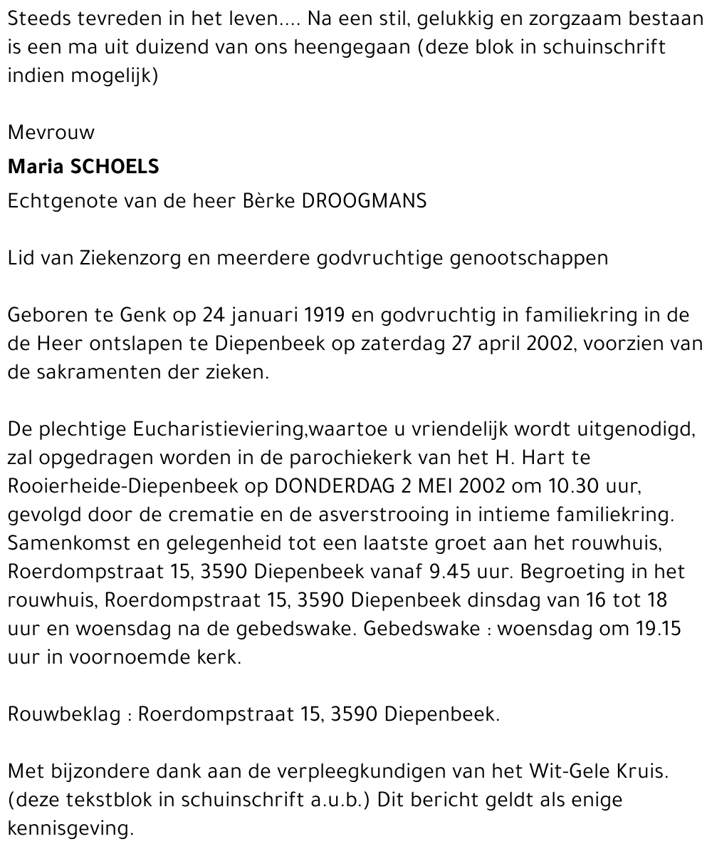 Maria SCHOELS