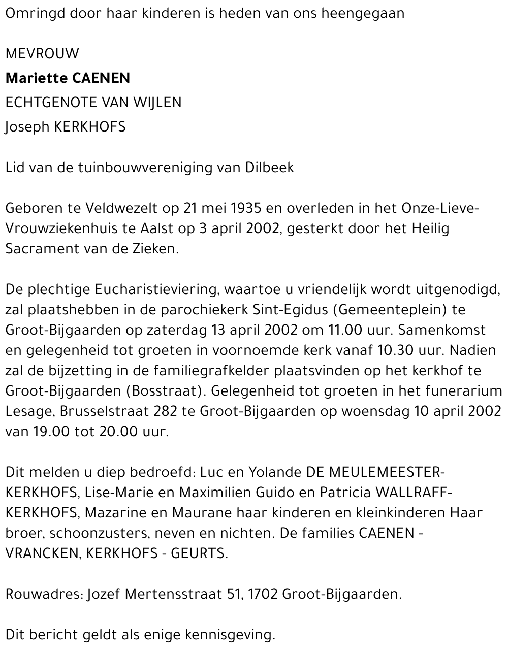 Mariette Caenen
