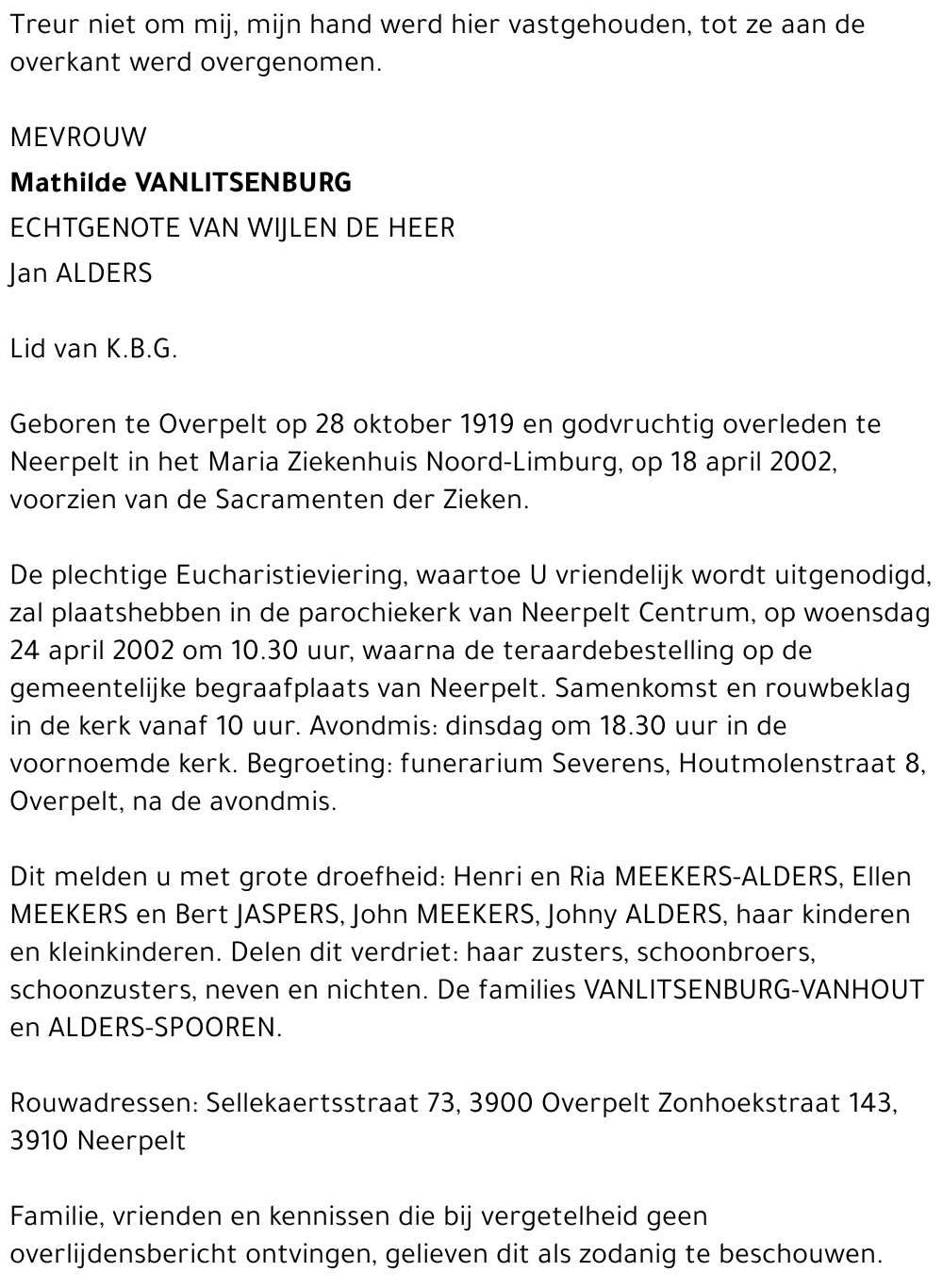 Mathilde Vanlitsenburg