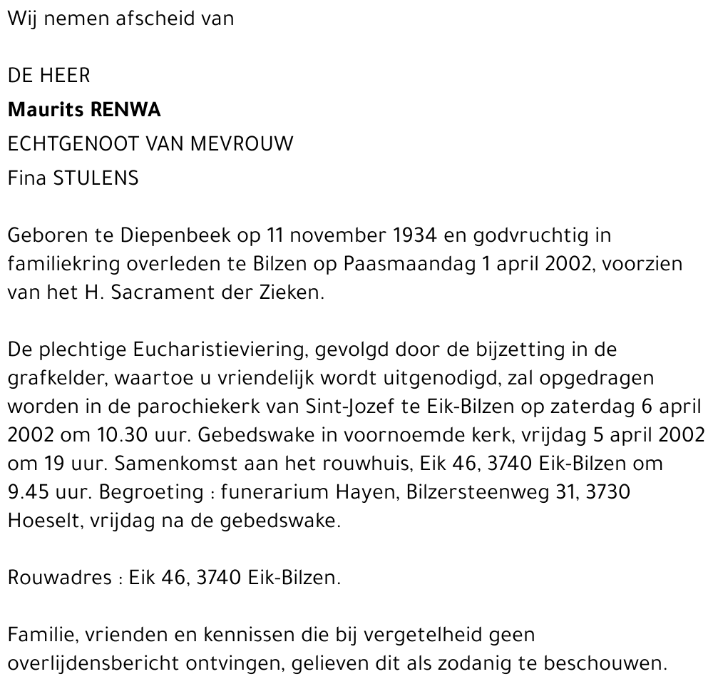 Maurits Renwa