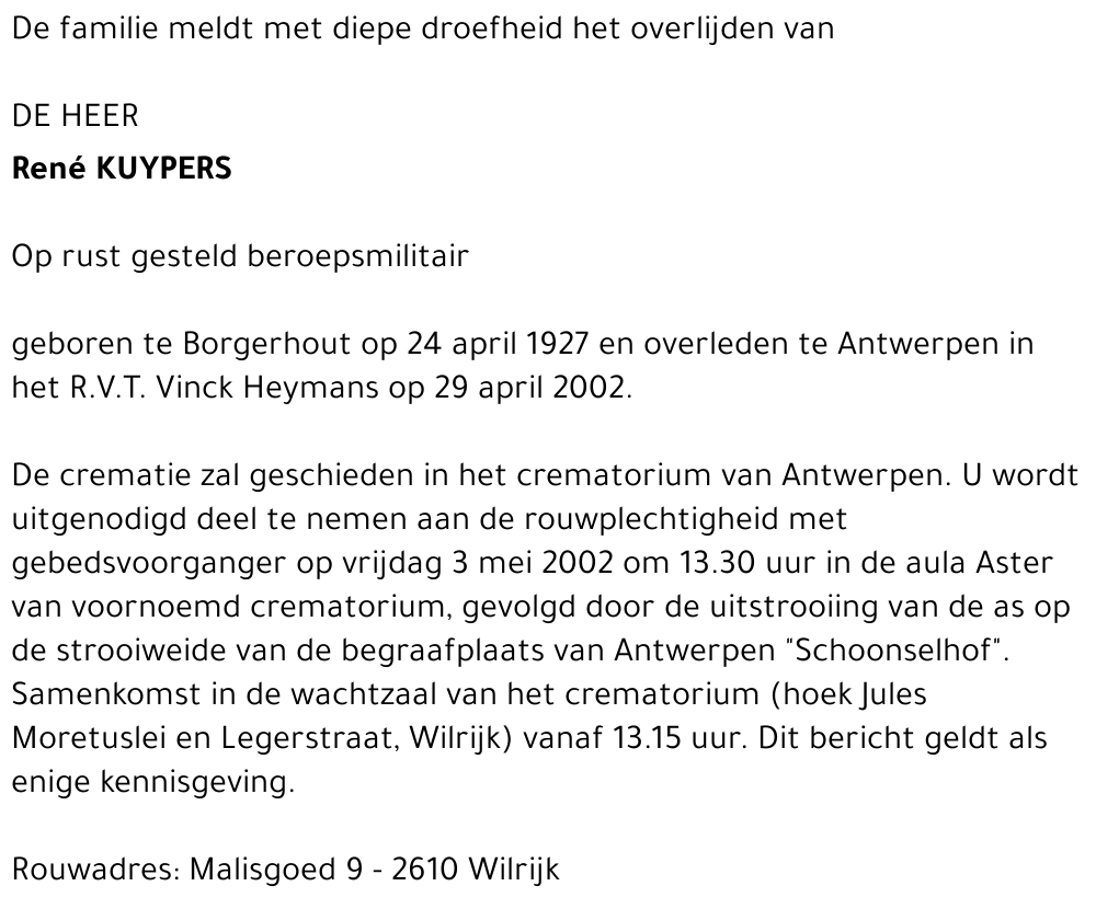 RENÉ KUYPERS