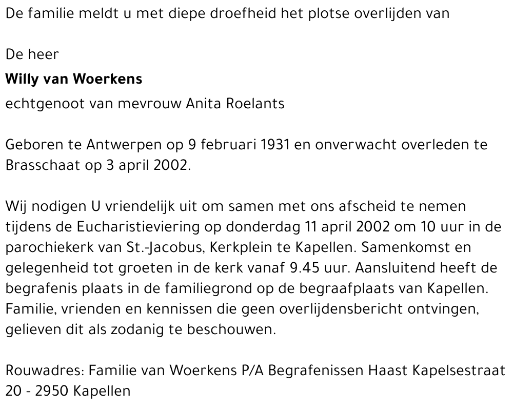 Willy van Woerkens